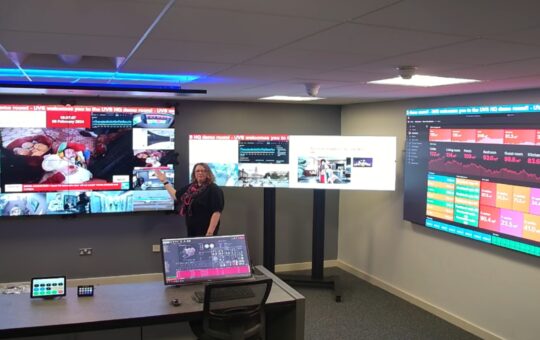 a women presenting a virtual Lunch & Learn event