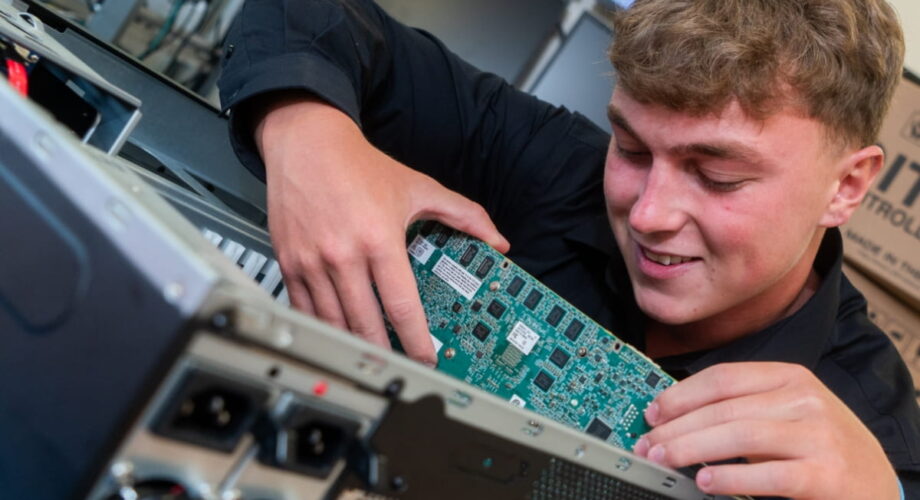 Matt, UVS team member with controller