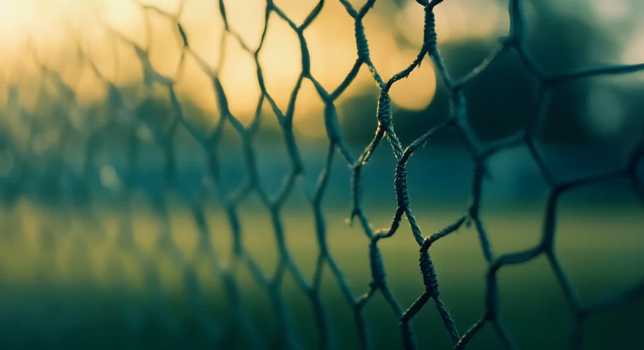 Outside of high-security prison out of focus