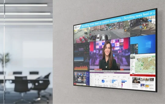 Screen in an office