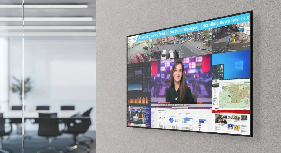 Screen in an office